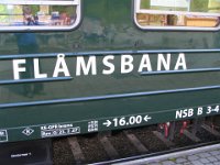 Train from Flam to Myrdal to Bergen